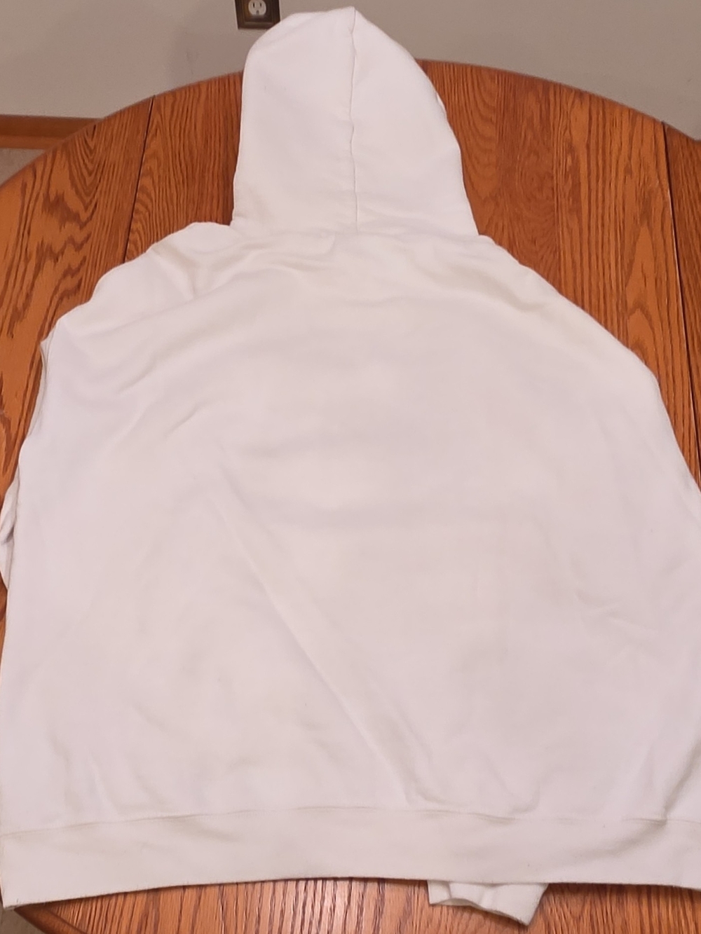 Polska White Hoodie Sweatshirt - Hanes 100% Cotton Mens S Large - Picture 5 of 5